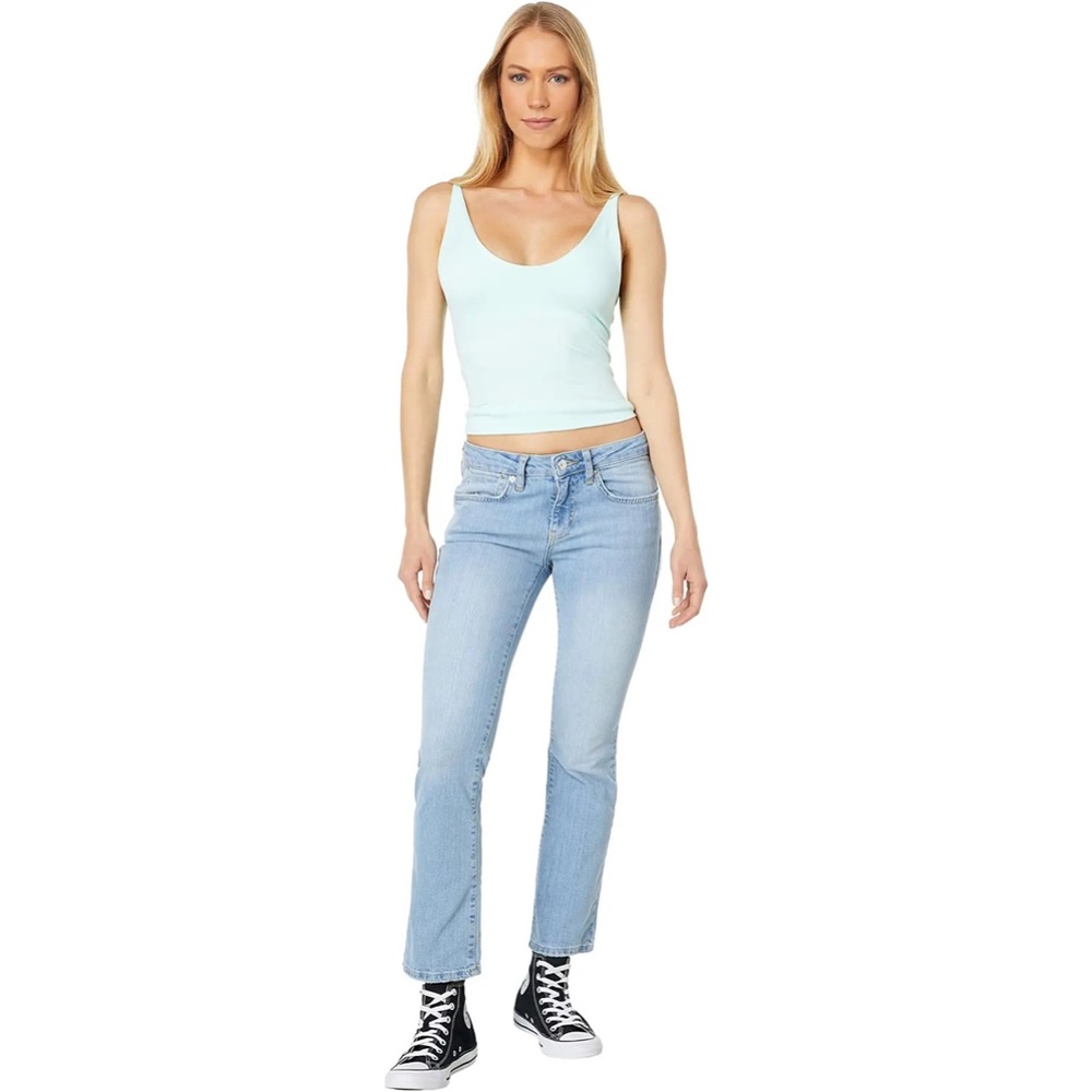 🆕FREE PEOPLE Liv Crop Flare Leg Mid Rise Jeans-Sizes 26, 27, 29, 30 - Picture 5 of 14
